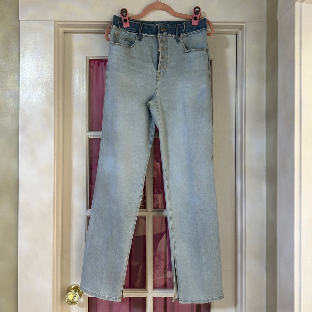 Good American Light Blue Denim Women's Jeans